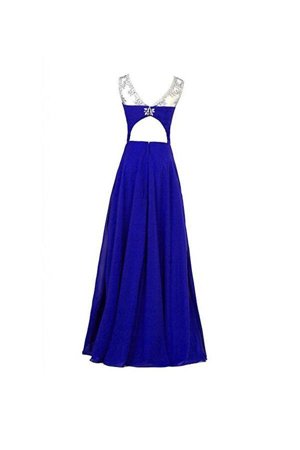 A-line Chiffon Bridesmaid Evening Party Prom Ball Gown