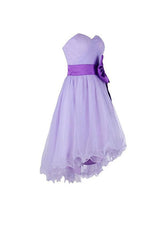 High Low Short Prom Dress Tulle Homecoming Dress