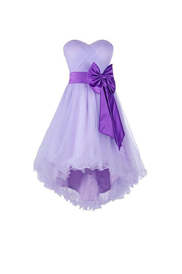 High Low Short Prom Dress Tulle Homecoming Dress