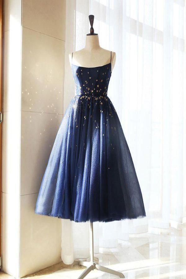 Sparkly Homecoming Dress with Stars A-Line Short Prom Dress